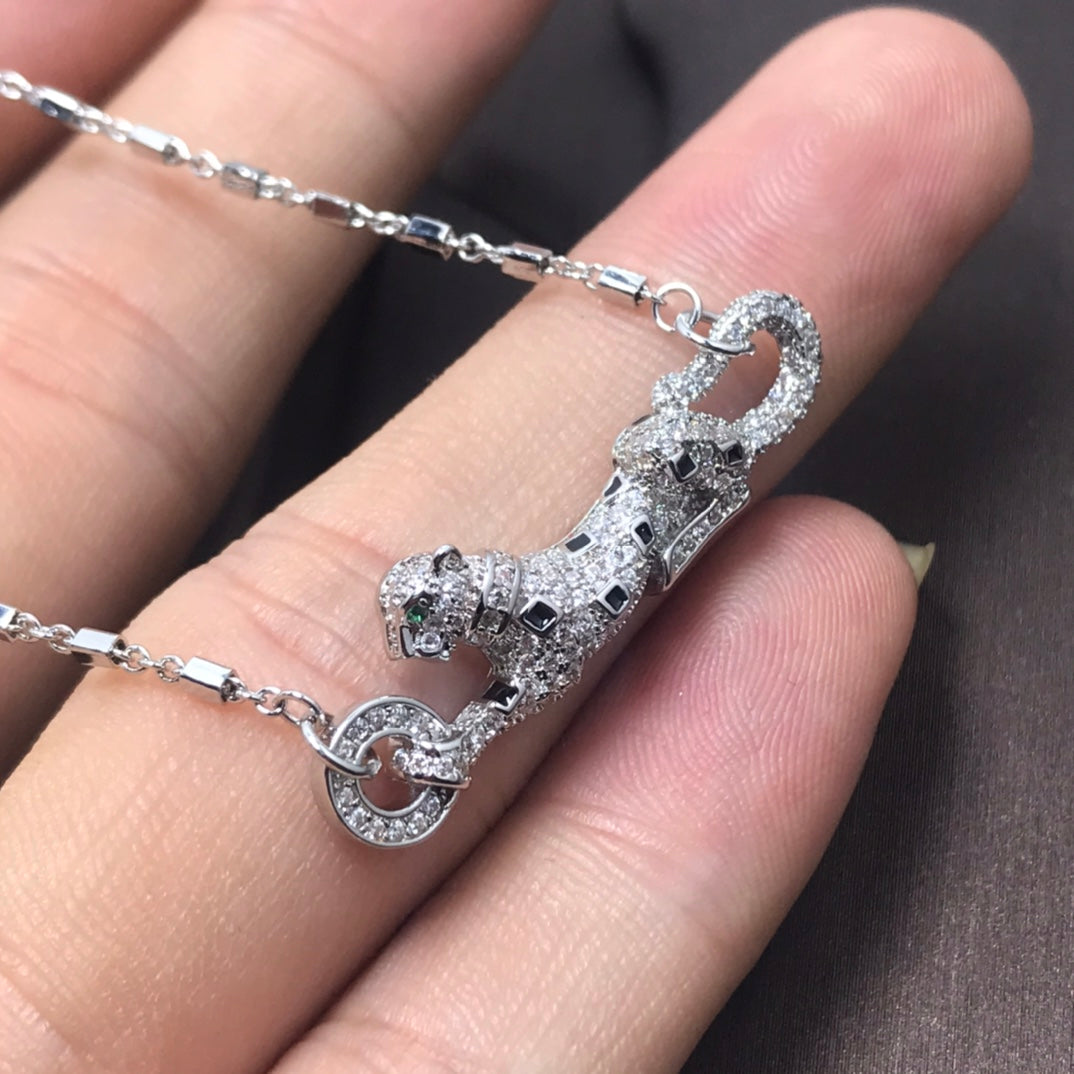 18K  Panthère De Diamond Necklace