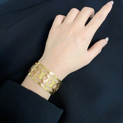 18K Triomphe Open Cuff Bracelet