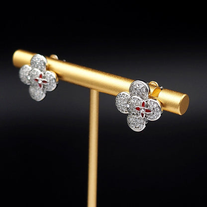 Boucles d'oreilles diamant Louis Vivienne 18 carats