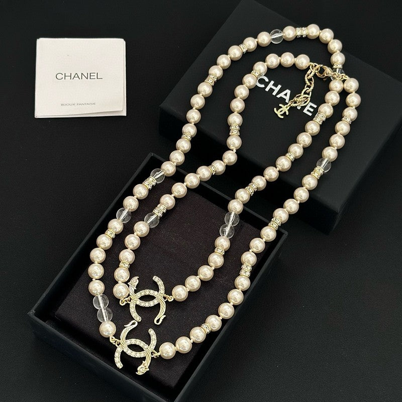 CC Classic Pearls Long Necklace