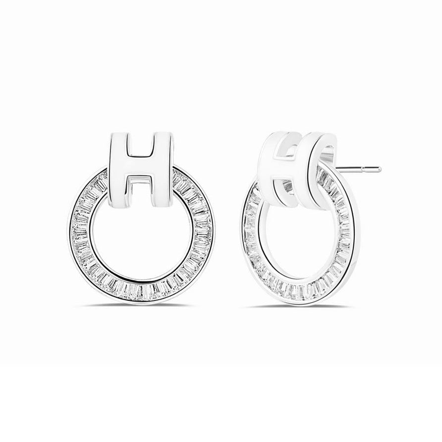 Boucles d'oreilles diamant Clic H 18 carats