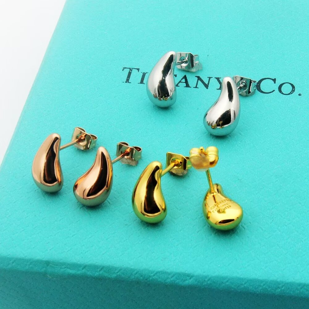 18K T Horn Earrings