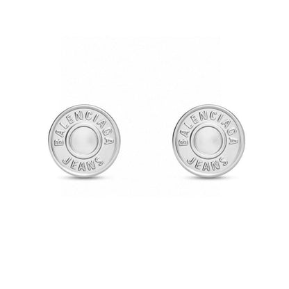 18K Balenciaga BB Cirle Earrings