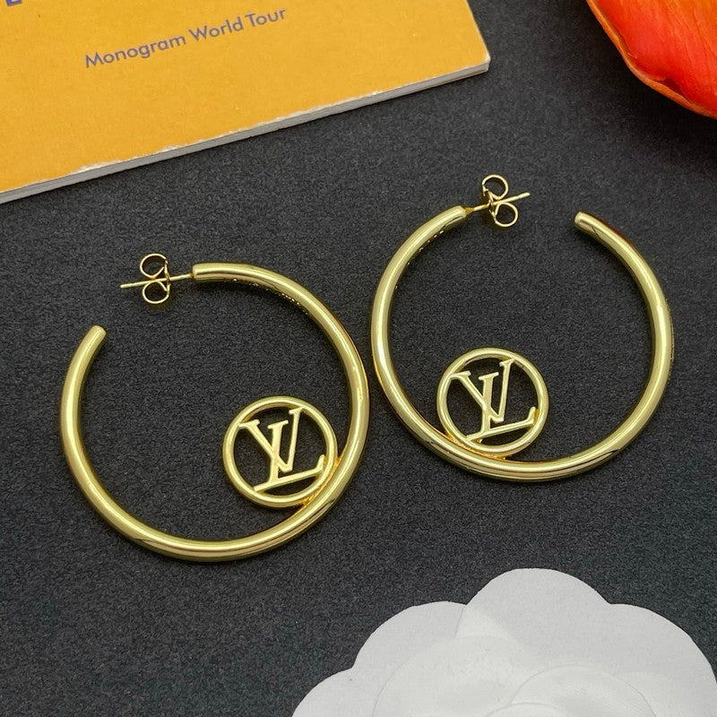 Louis Louise Hoop Gold Earrings
