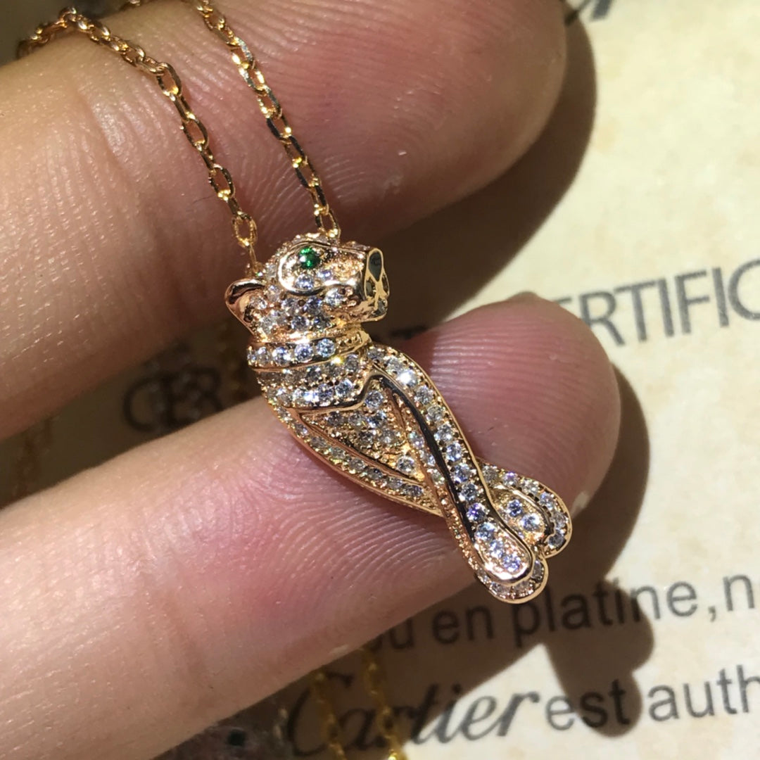 18K Panthère De Diamond Necklace