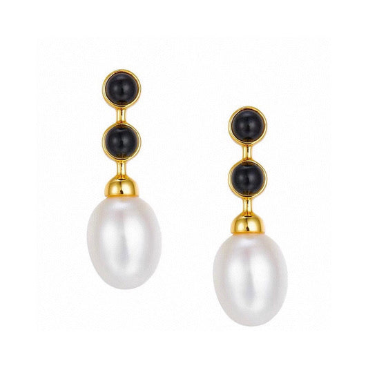 18K Bottega Veneta Pearl Earrings