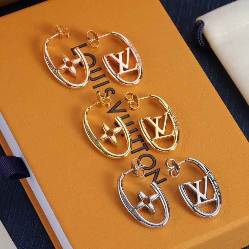 Louis Oval Diamond Earrings