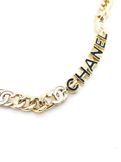 18K CC Chain Choker Necklace