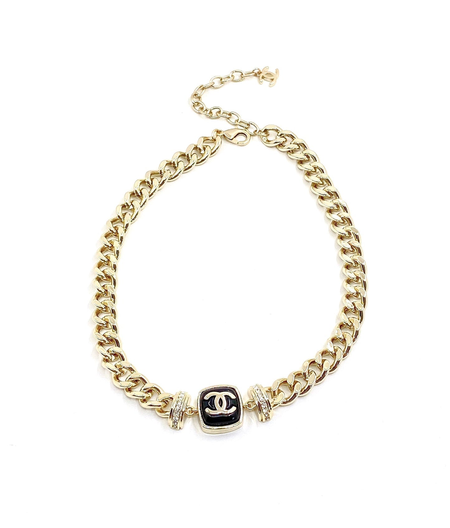 18K CC Diamonds Necklace