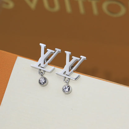 Boucles d'oreilles Louis en diamant 18 carats