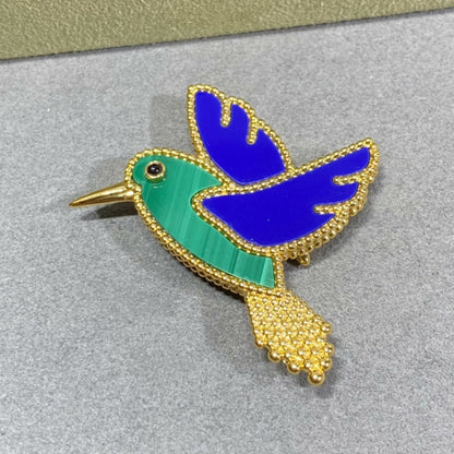 18K Van Cleef & Arpels Lucky Animals Hummingbird Clip Brooch