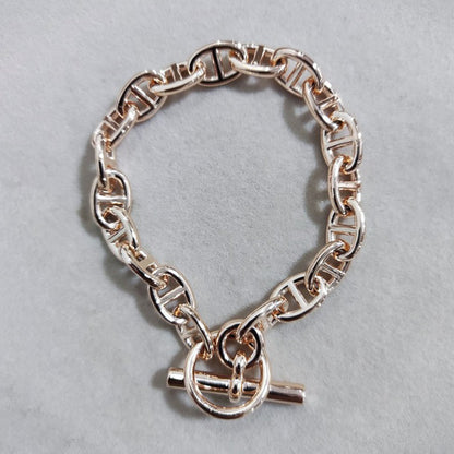 18K Her Chaîne D'ancre Enchaînée Bracelet