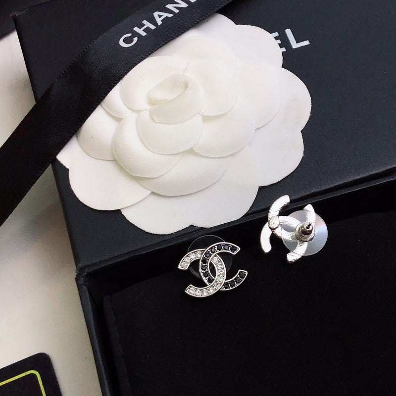 CC Black Gold Diamond Earrings