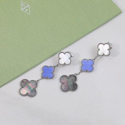 18K Magic Alhambra Three Motifs Earrings