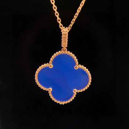 18K Magic Alhambra Agate Clover Necklace