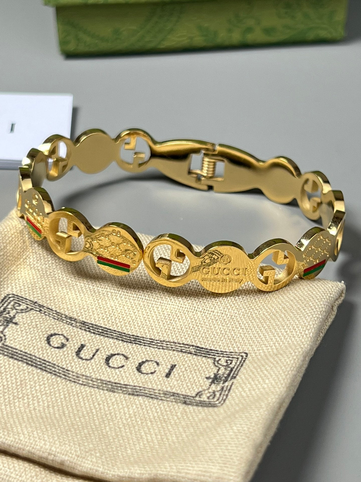 Bracelet Vintage Double G 18 carats