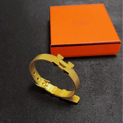 18K Clic H Gold Chain Bracelet