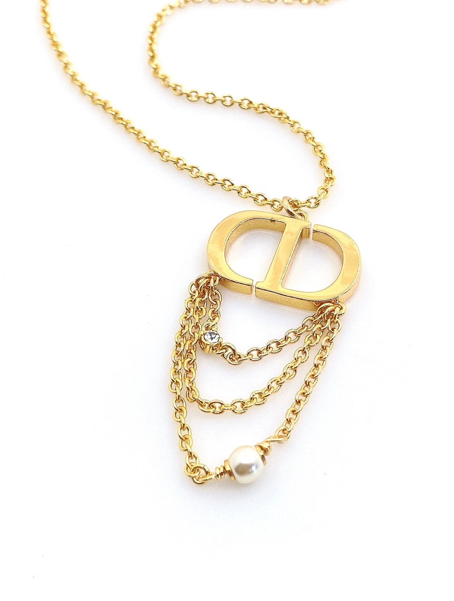 18K Petit CD Necklace