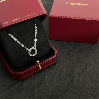 18K Love 2 Diamond Necklace