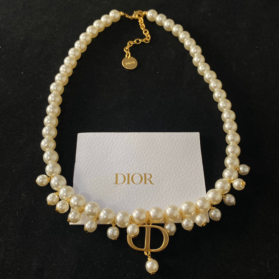 18K CD Pearls Necklace