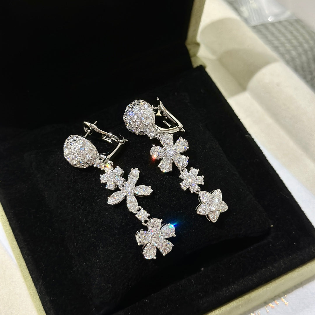 Boucles d'oreilles Folie Des Prés 18 carats