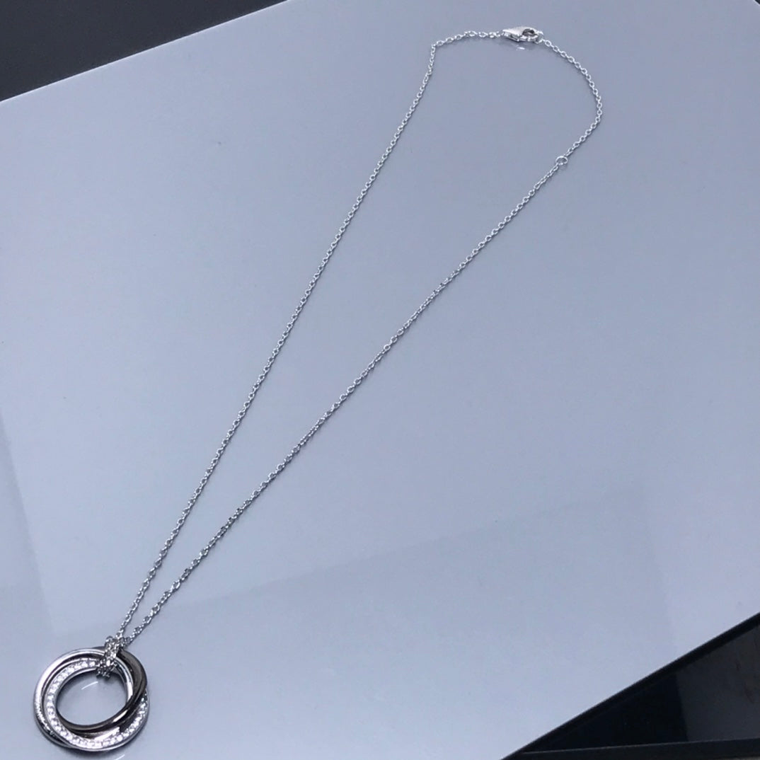 18K Trinity Diamonds Necklace