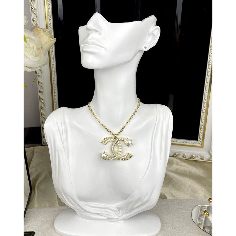 CC Big Star Gold Chain Necklace