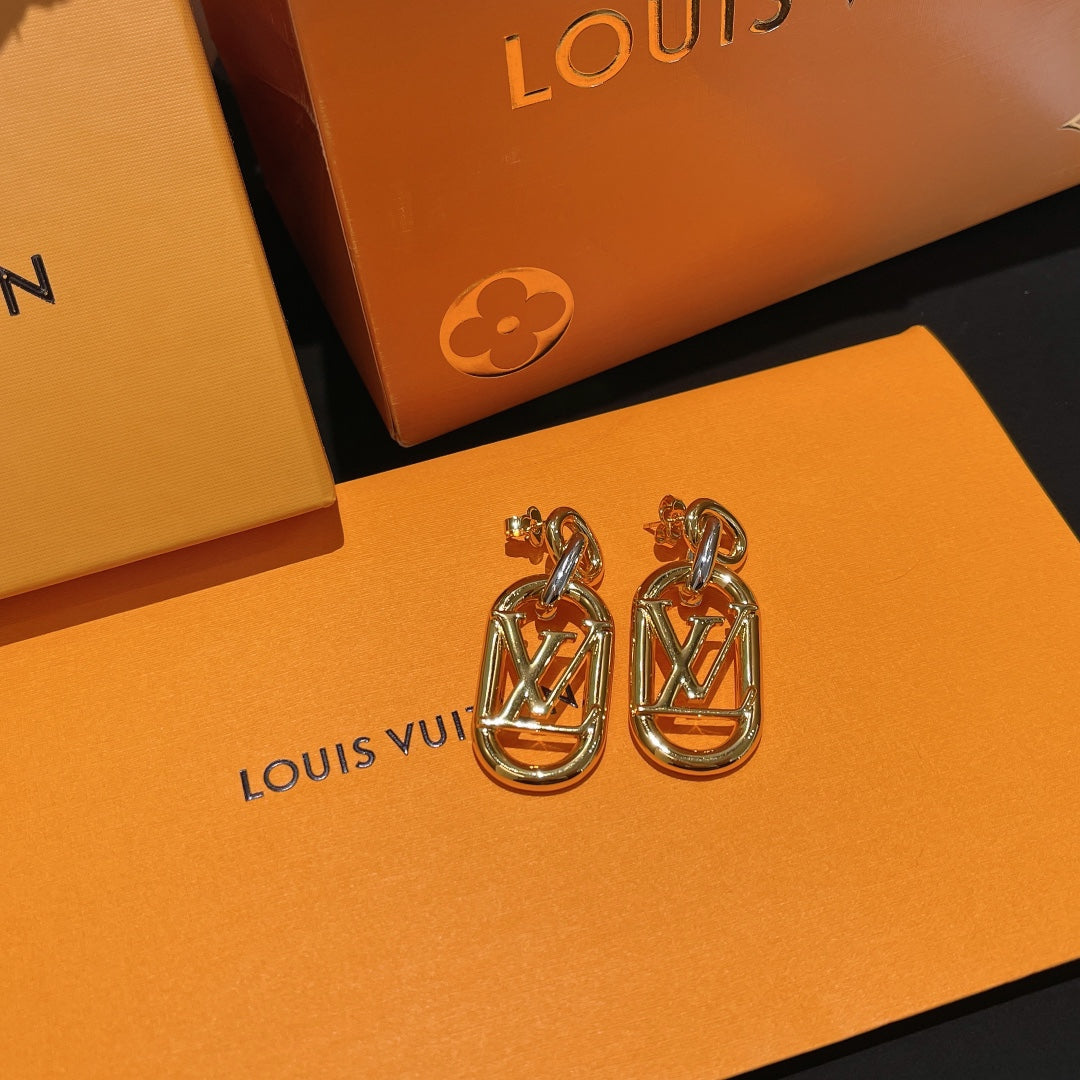 Boucles d'oreilles chaîne Louis My Everyday 18 carats