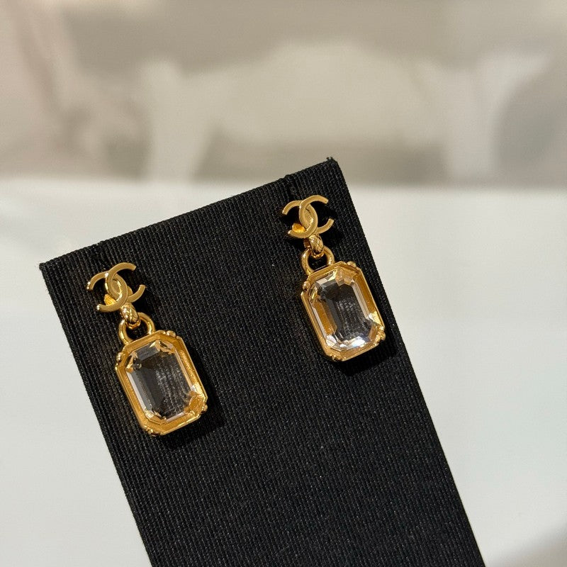 CC 26P Crystal Gold Earrings