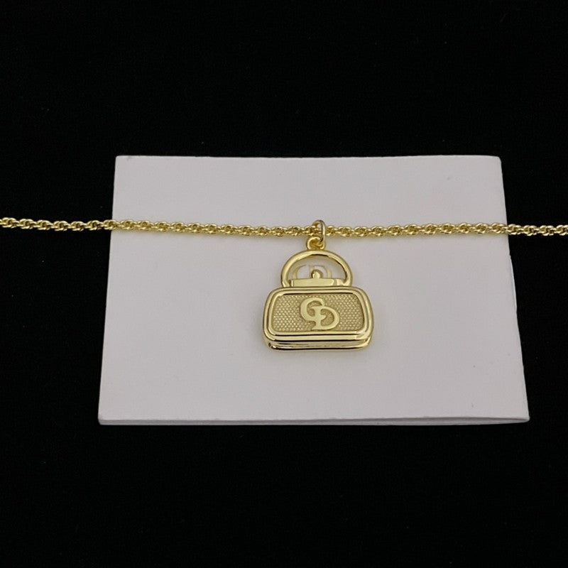 CD Vintage Bag Necklace