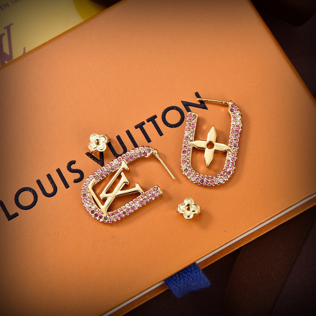 Boucles d'oreilles chaîne Louis My 18 carats