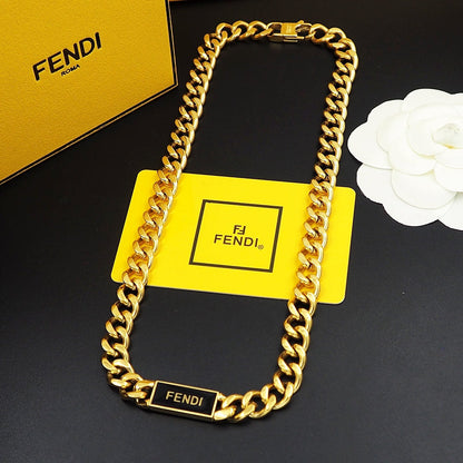 18K F Chain Necklace