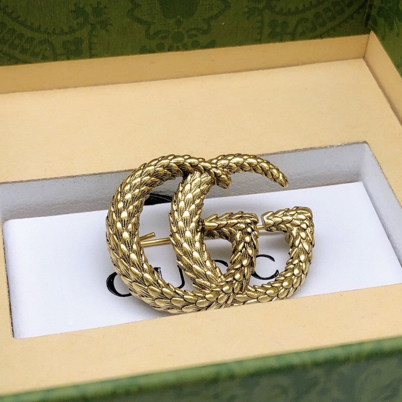 GG Vintage Gold Brooch