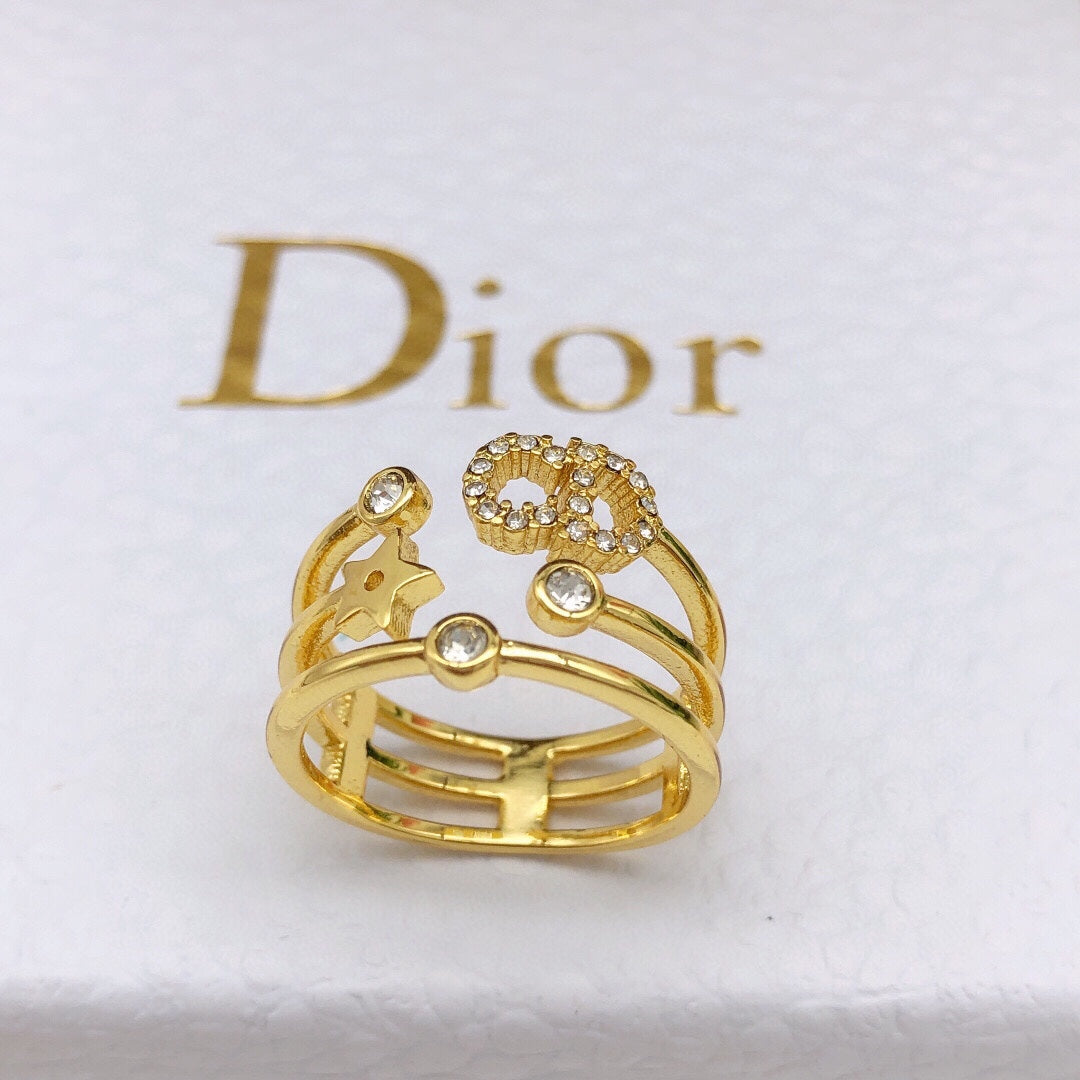 18K CD Star Diamonds Ring