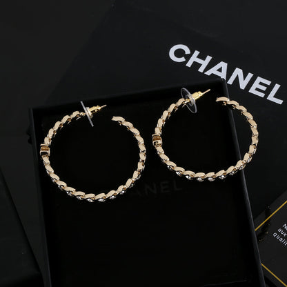 18K CC Crystal Earrings