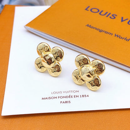 Boucles d'oreilles Louis Vivienne 18 carats