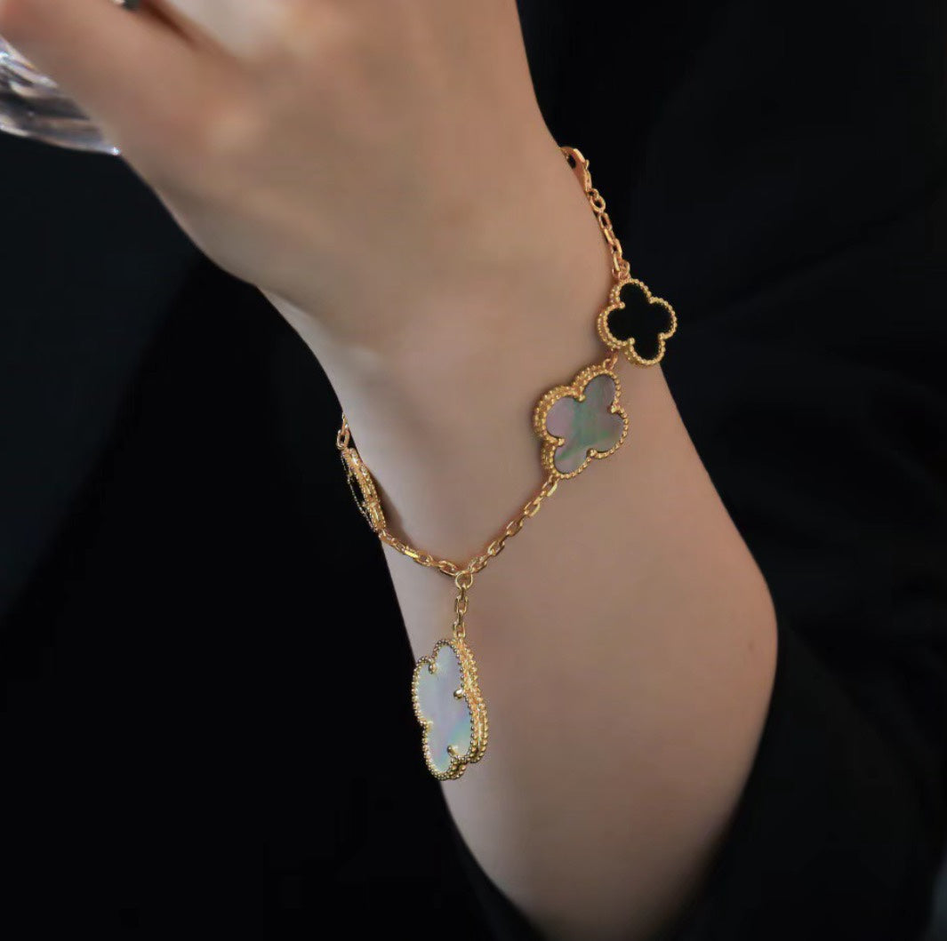 Bracelet Trèfle à Cinq Motifs Magic Alhambra 18K