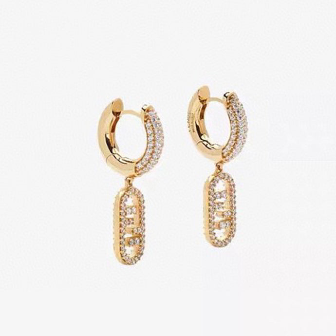 Boucles d'oreilles F O'Lock 18 carats