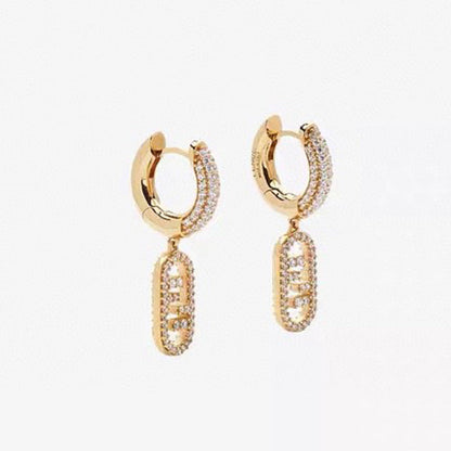 Boucles d'oreilles F O'Lock 18 carats