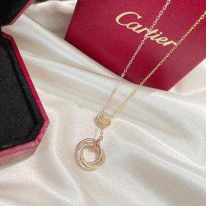 18K Trinity Diamonds Necklace