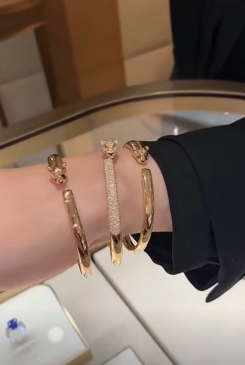 Bracelet Panthère De Diamants 18K