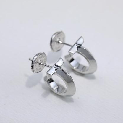 Boucles d'oreilles créoles T 18 carats