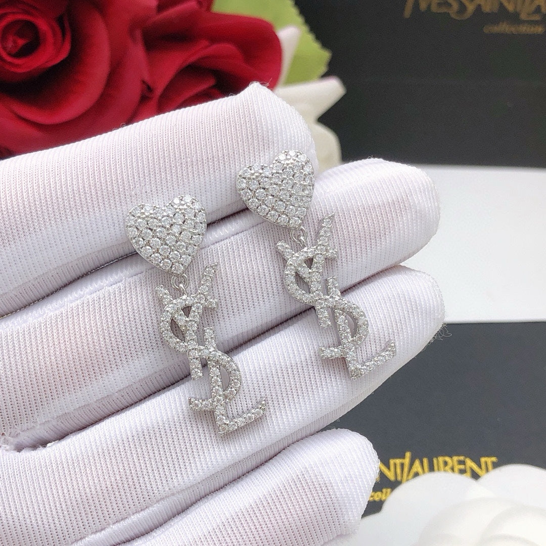 Boucles d'oreilles diamants Saint-Cœur 18 carats