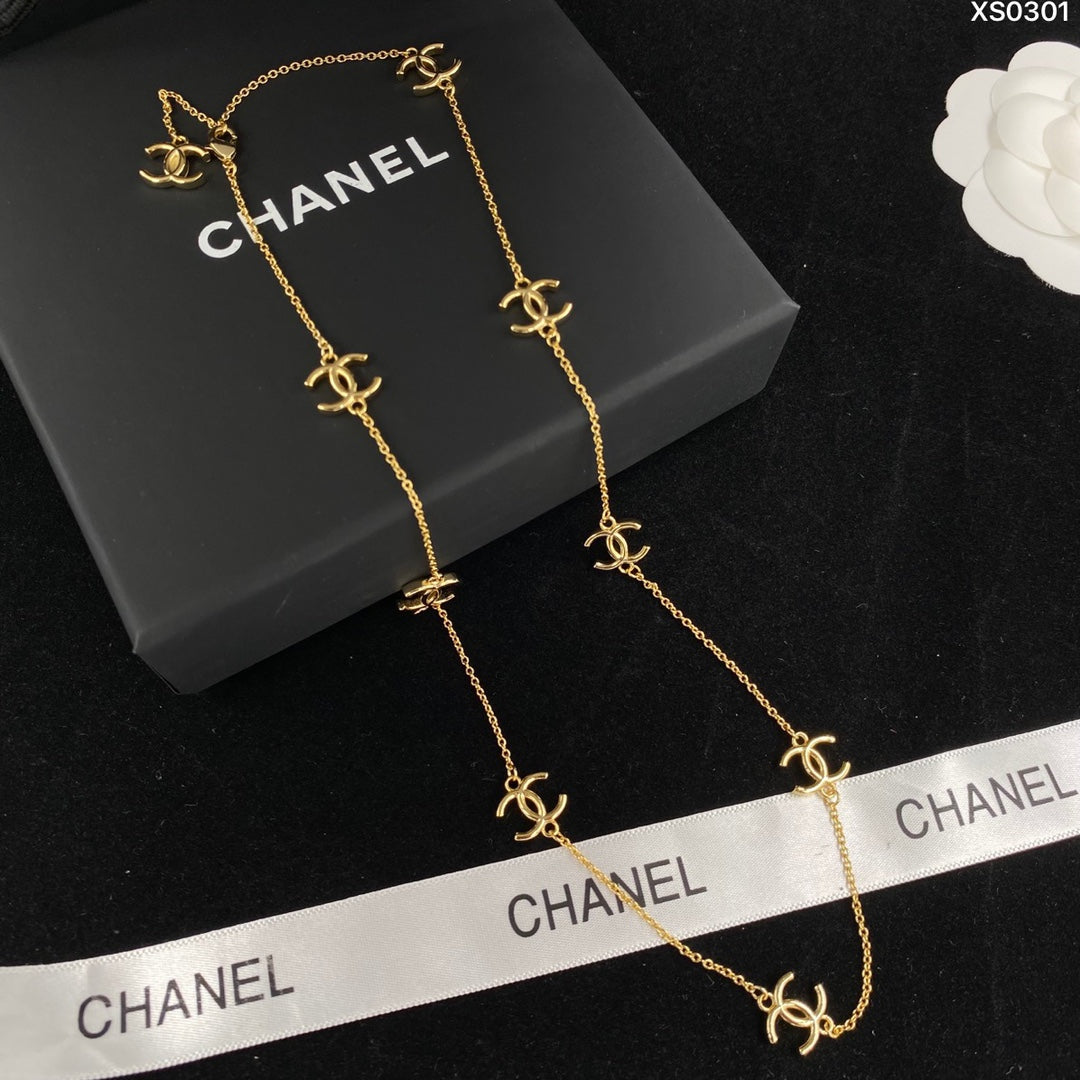 18K CC Multi-Logo Necklace