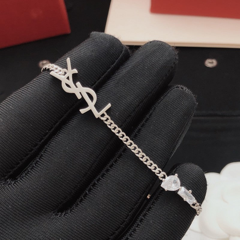 Saint White Gold Chain Bracelet