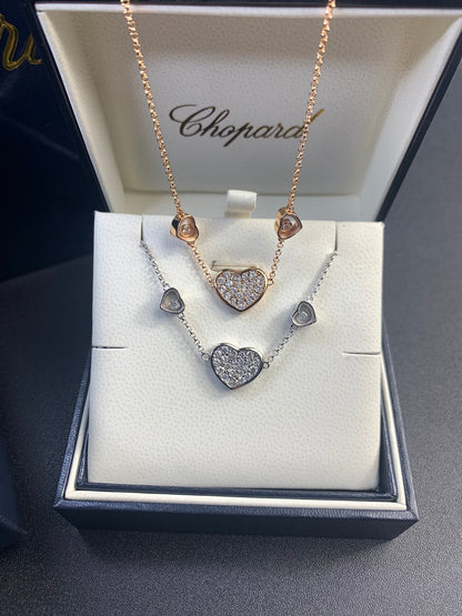 Collier diamants Happy Heart 18 carats