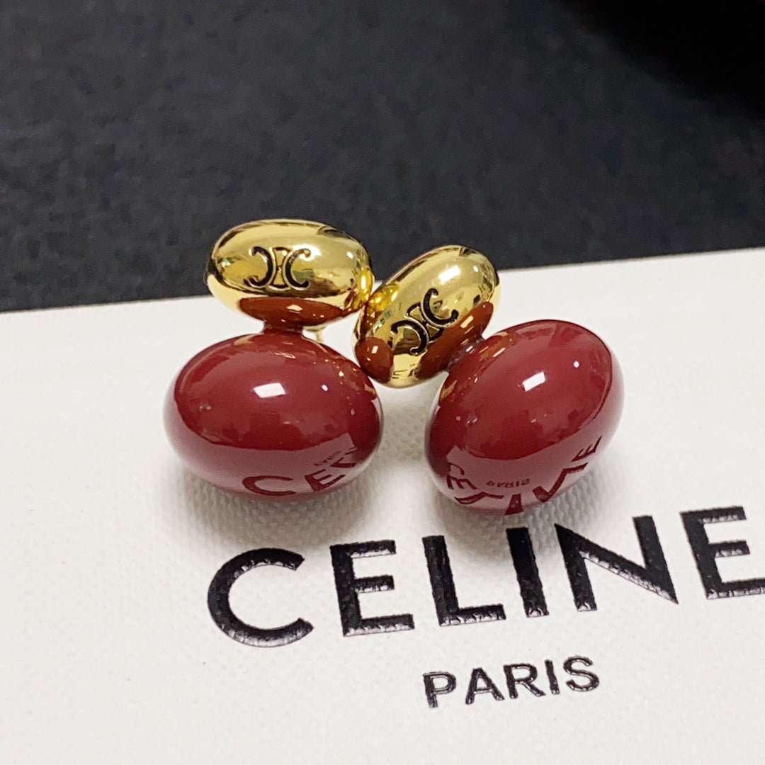 Boucles d'oreilles Rouge Triomphe 18K