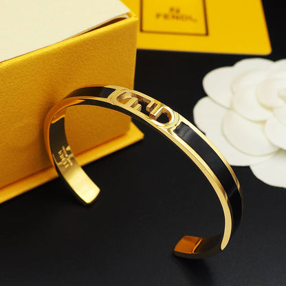 Bracelet manchette ouvert 18K F