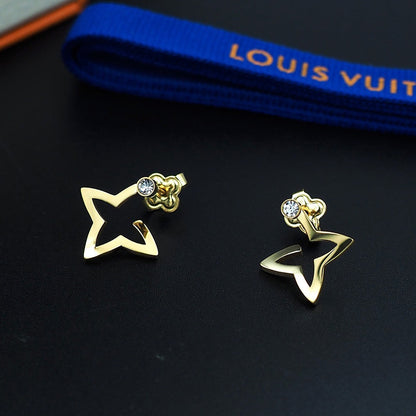 Boucles d'oreilles mini créoles Louis Blossom 18 carats