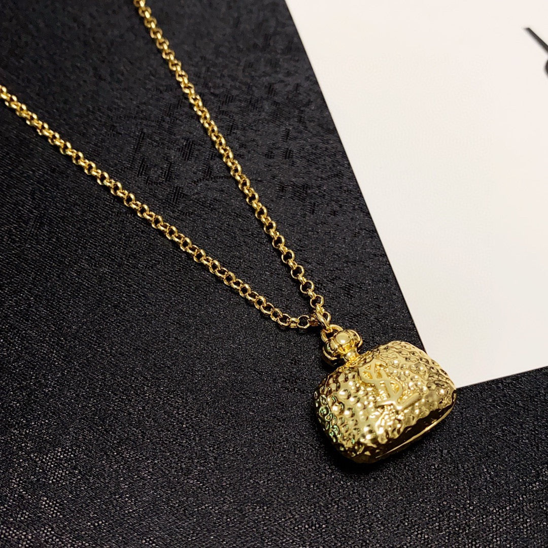 18K Saint Bag Pendant Necklace